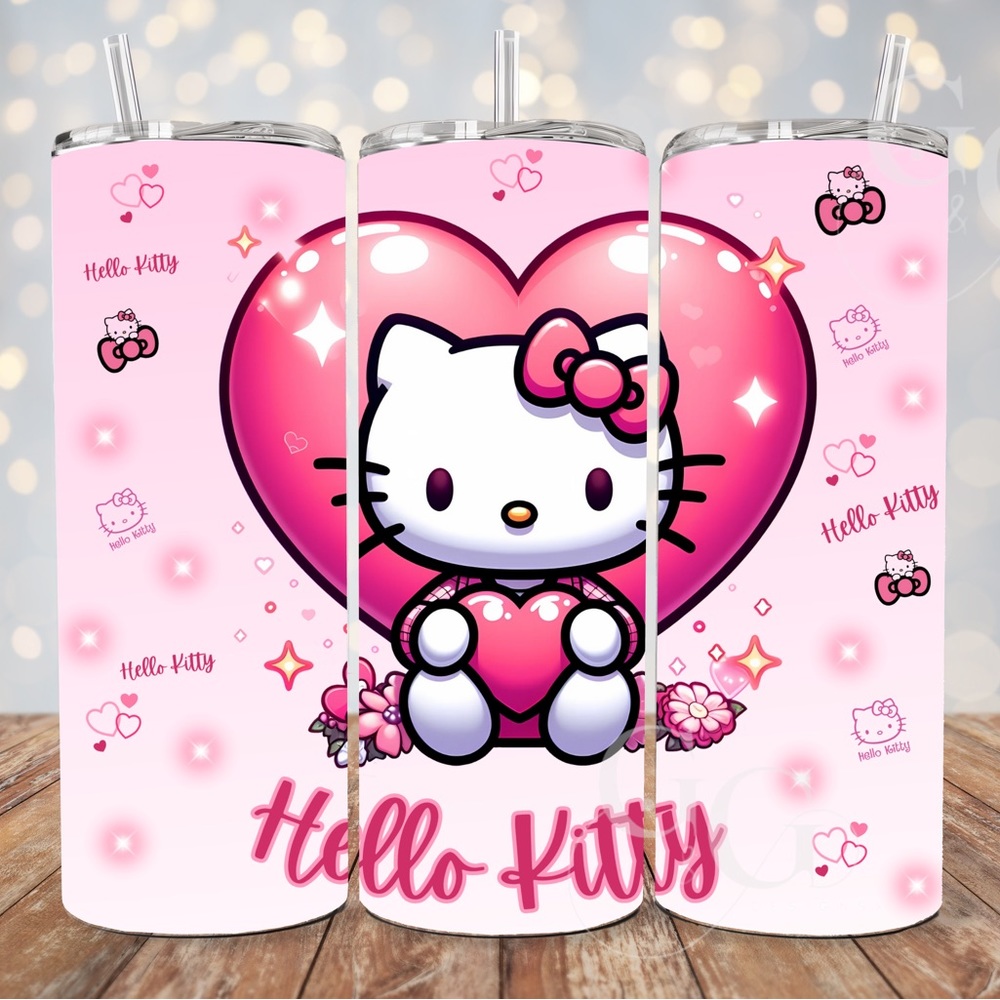 Hello Kitty & Hearts Design Tumbler
